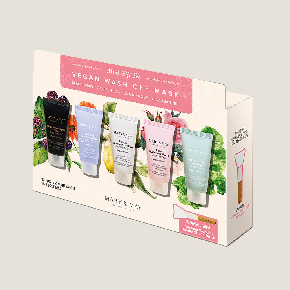Mary&May Vegan Wash off Mask Mini Gift Set
