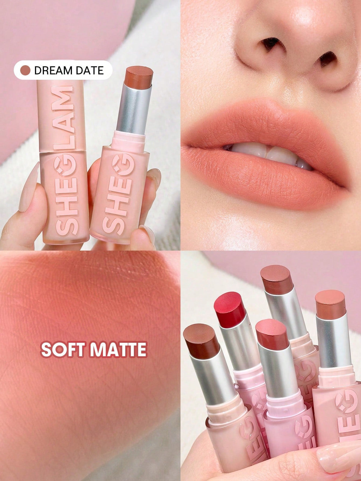 Sheglam Lip Veil Cushion Light Weight Lipstick (004 Dream Date)