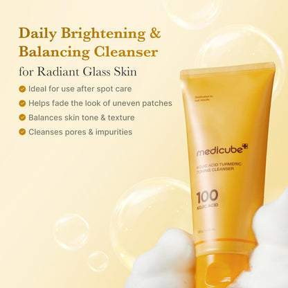 Medicube Kojic Acid Tumeric Toning Cleanser 120 gm