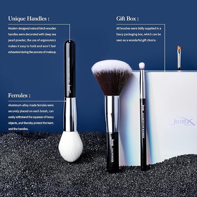 Jessup Individual Complete 25 Pcs Make Up Brush Set T 175