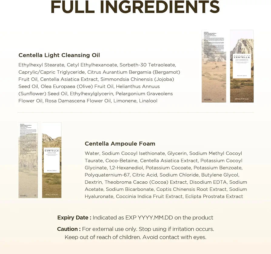 Skin1004 Madagascer Centella Double Cleansing Duo