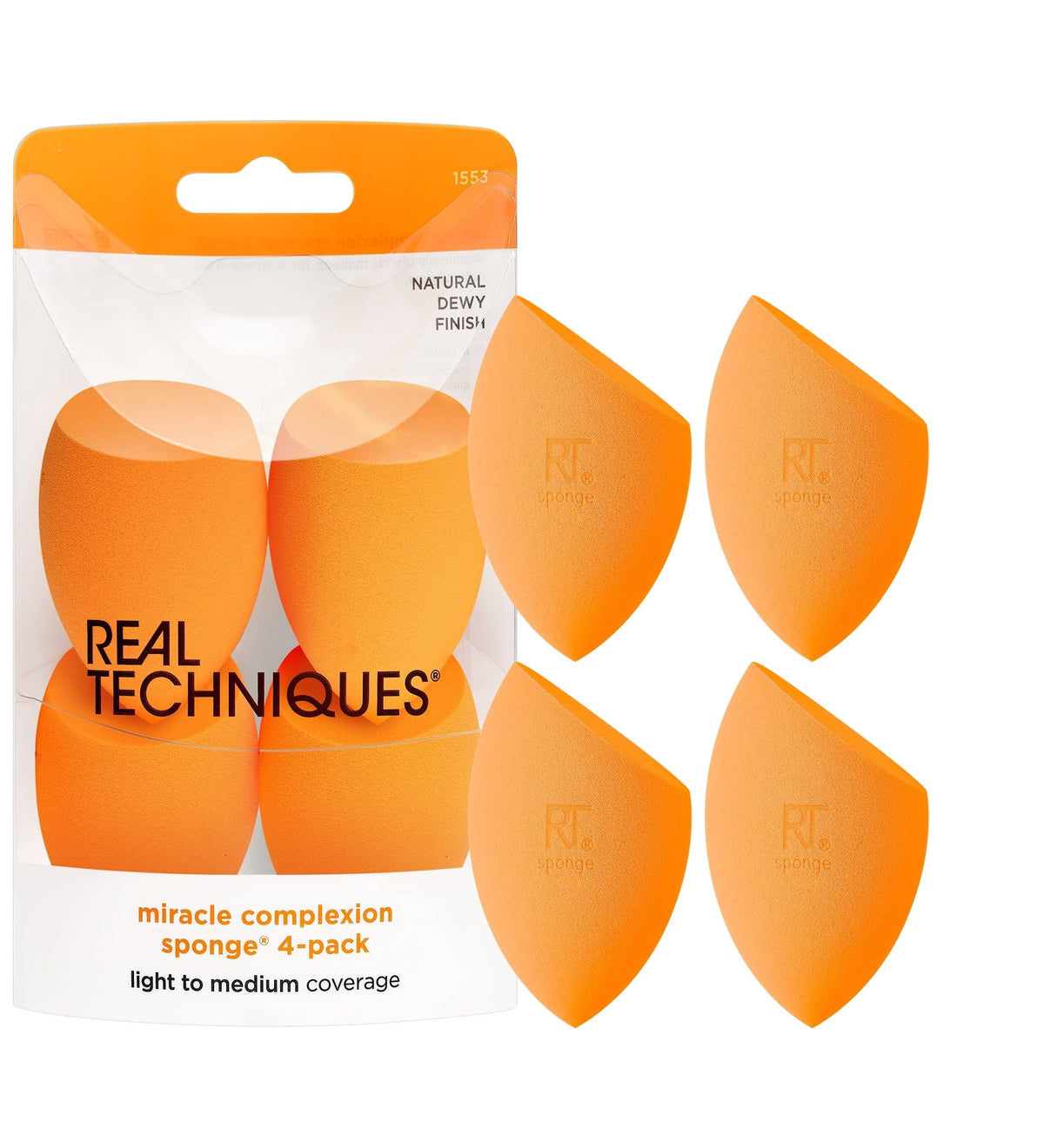 Real Techniques 4 Miracle Complexion Sponges Anti Microbial