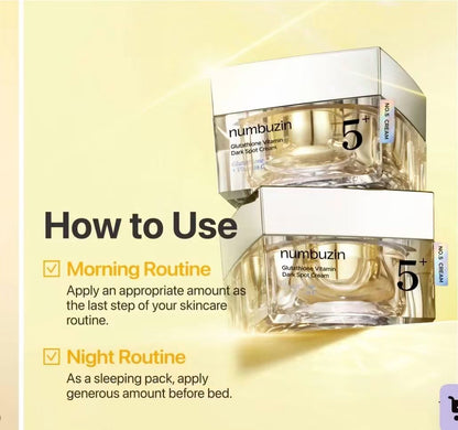 Numbuzin 5+ Gultathion Vitamin Dark spot Cream