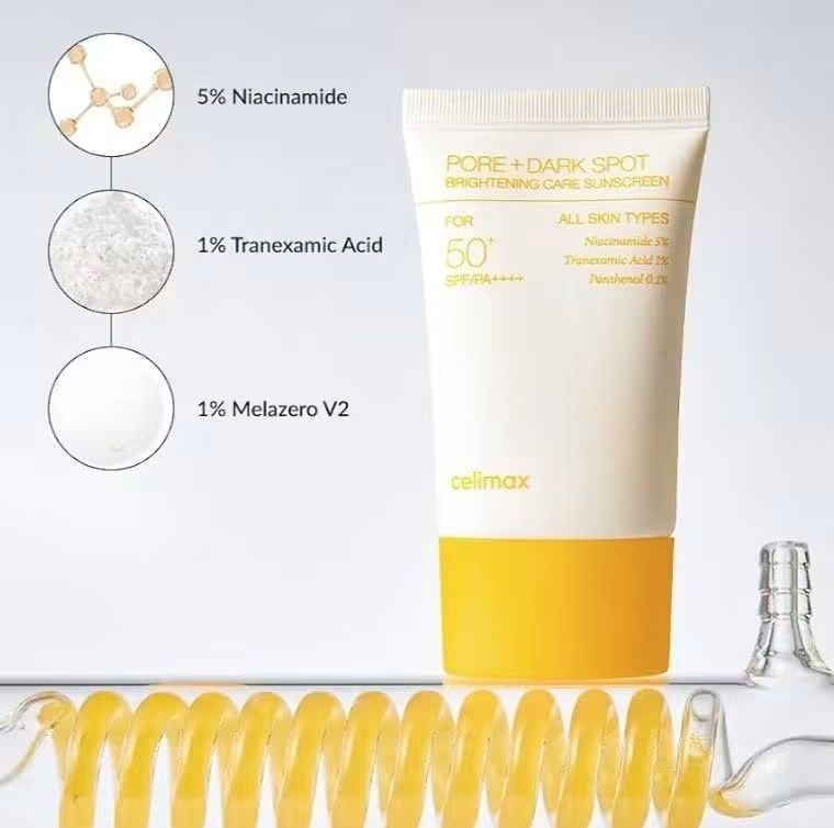 Celimax Pore Plus Dark spot brightening care sunscreen SPF %0+