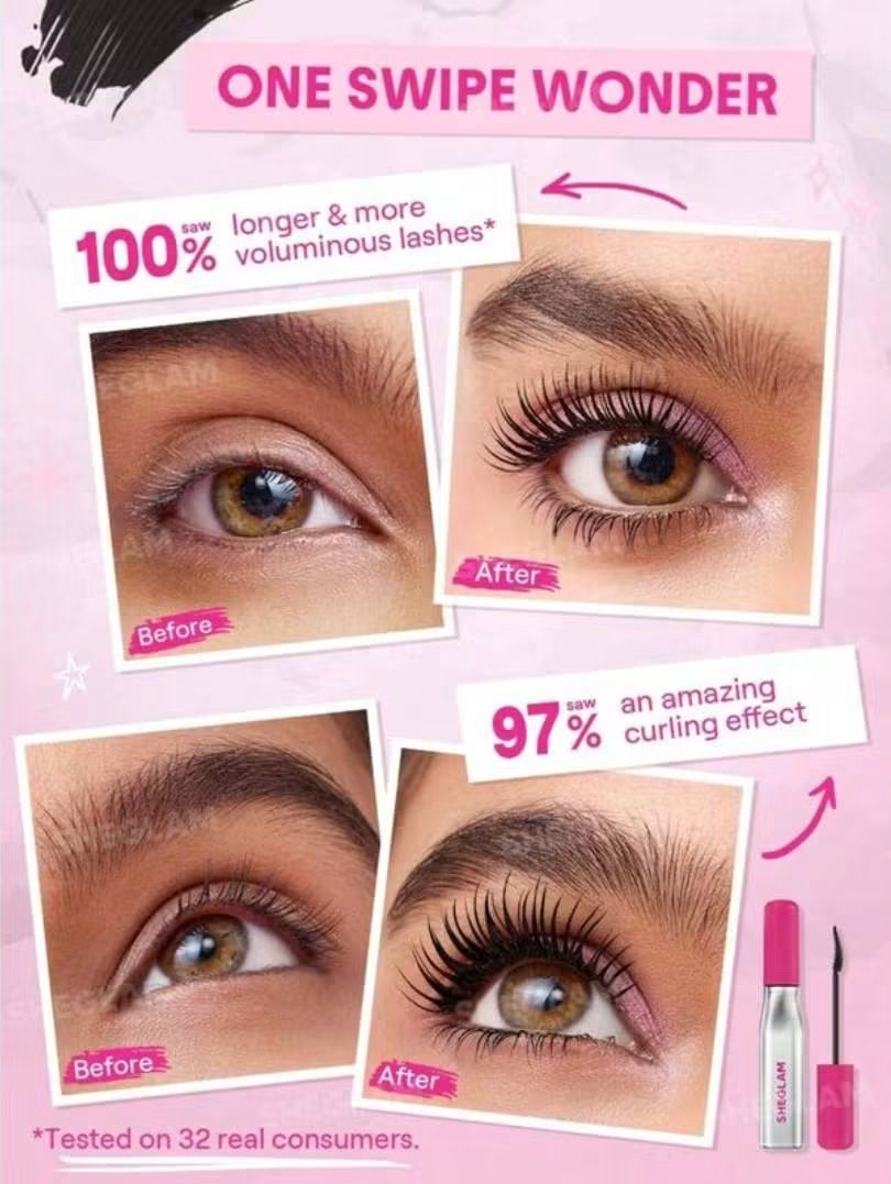 Sheglam Lash Lighter up and Out Mascara ( Black )