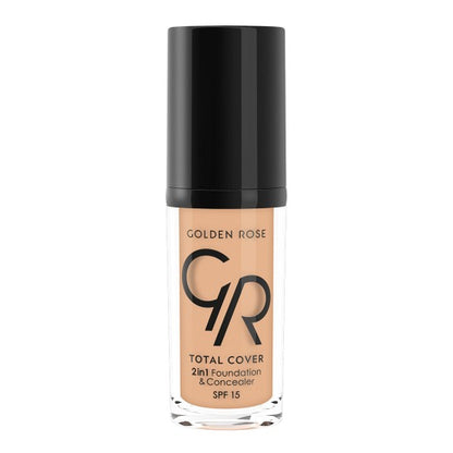 Golden Rose Total Cover 2 in 1 Foundation and Concealar SPF 50 (12 Ligh Beige)