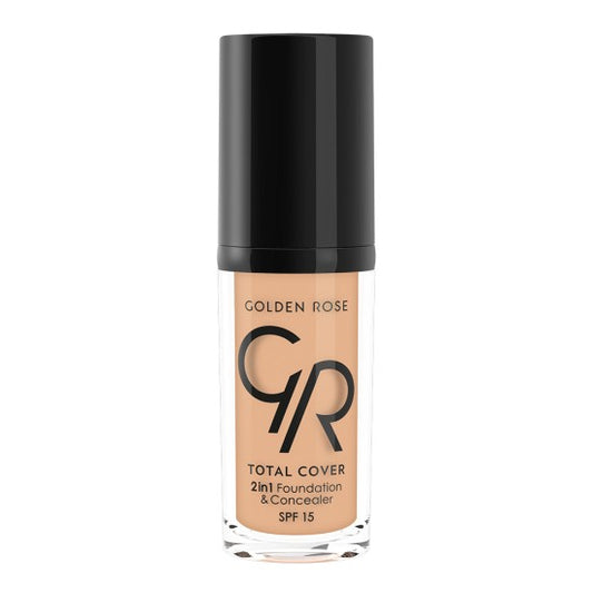 Golden Rose Total Cover 2 in 1 Foundation and Concealar SPF 50 (12 Ligh Beige)