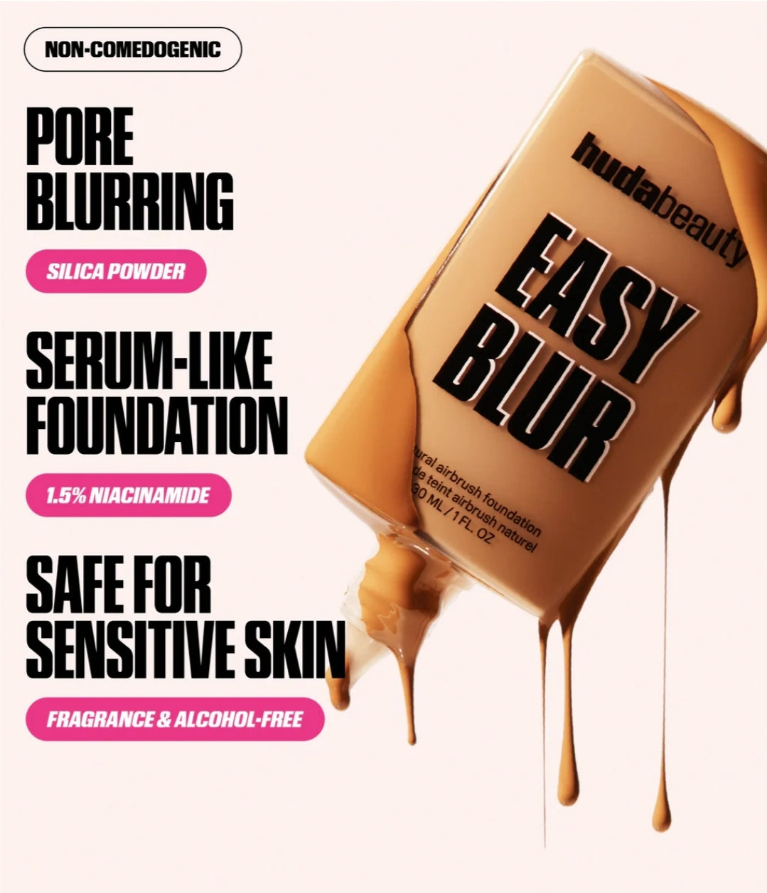 Huda Beauty Easy Blur Natural Airbrush Foundation