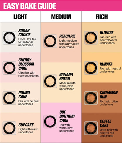Huda Beauty Easy Bake Loose Baking and Setting Poweder Cherry Blossom Cake