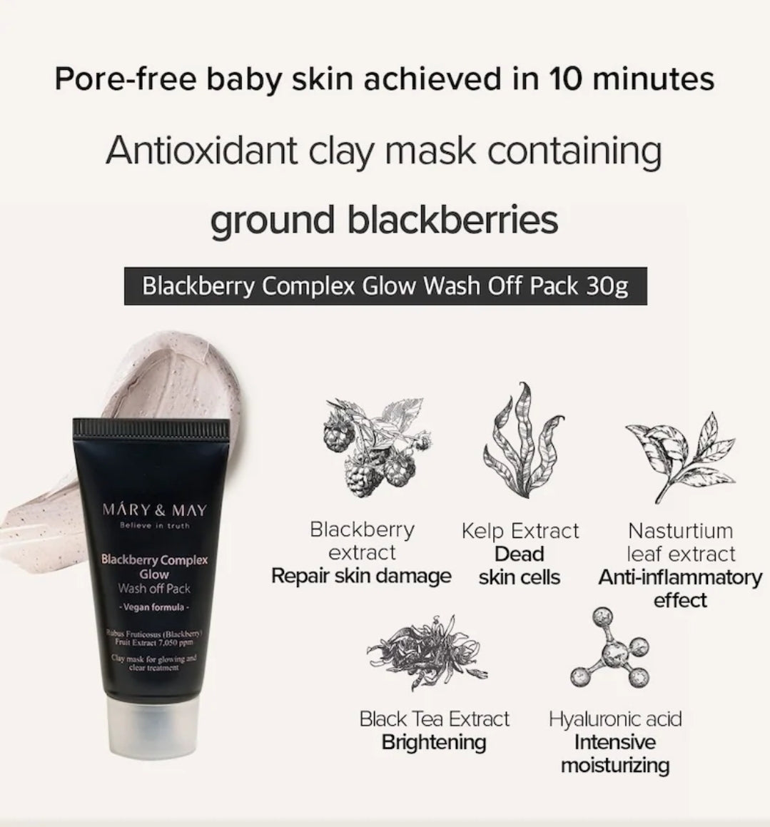 Mary&May Vegan Wash off Mask Mini Gift Set